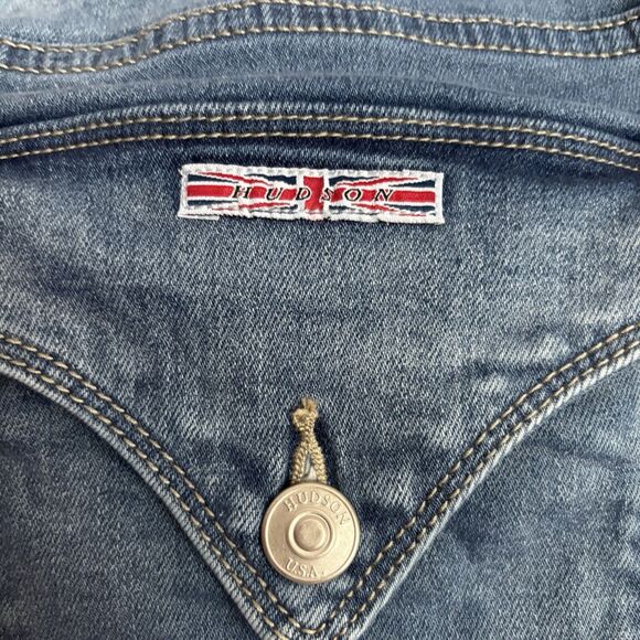 Hudson Midrise Straight Leg Blue Denim Jeans Women's Size 14 Festival Casual - Picture 5 of 12